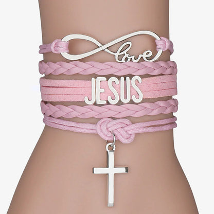 Jesus Lederarmband